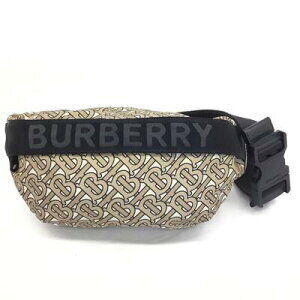 Burberry Body Belt Crossbody Bag Shoulder Nylon Beige Tan Black